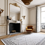 Elegant Parisian Apartment Renovation**

*Prompt:* Interior of a Haussmann-style apartment in Paris, showcasing a successful renovation. Blending classic architectural details with modern design elements. Bright and airy atmosphere. Focus on eco-friendly materials and sustainable design choices. Pinterest and Instagram-worthy aesthetic.

**